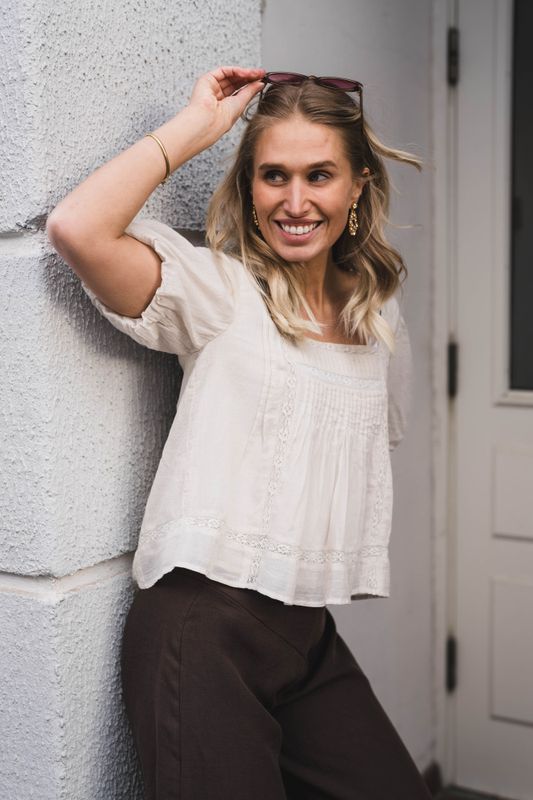 Tukana S Voile Blouse Ivory 