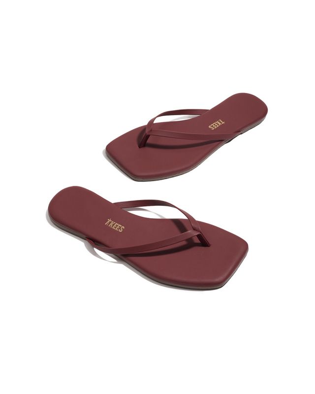 Square Toe Lily Burgundy 