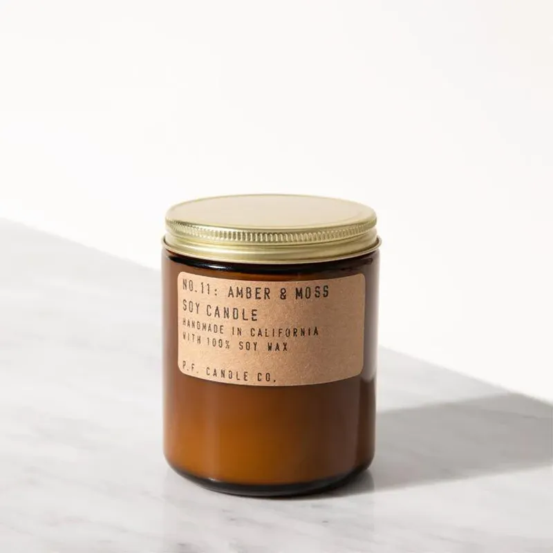 NO. 11 Amber and Moss Soy Candle Small