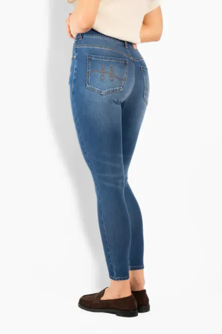 Hovedbilde Natalie Skinny Jeans Medium Wash Blue Denim 