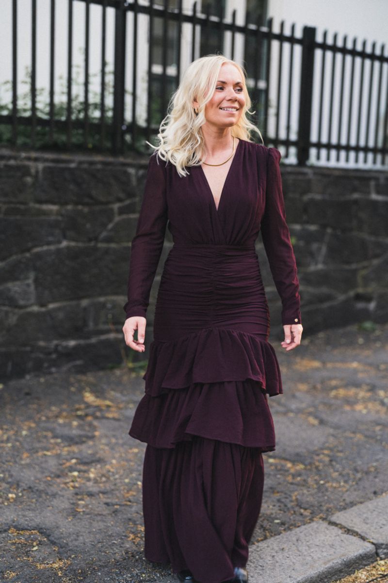 Jenna Maxi Dress Burgundy 
