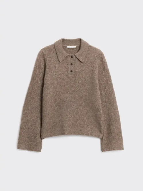 Hovedbilde Jackie Polo Sweater Taupe 