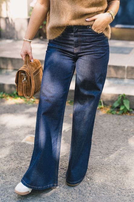 Hovedbilde Adna Alena Pants Dark Blue Wash