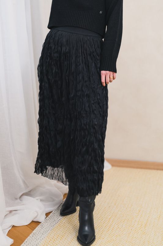 Tulla HW Long Skirt Black 