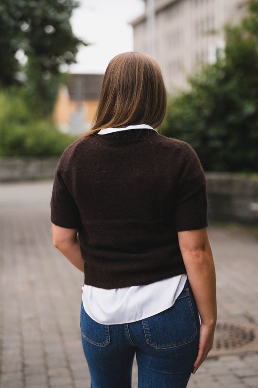 Johi SS Wool Blend Pullover Coffee Bean 