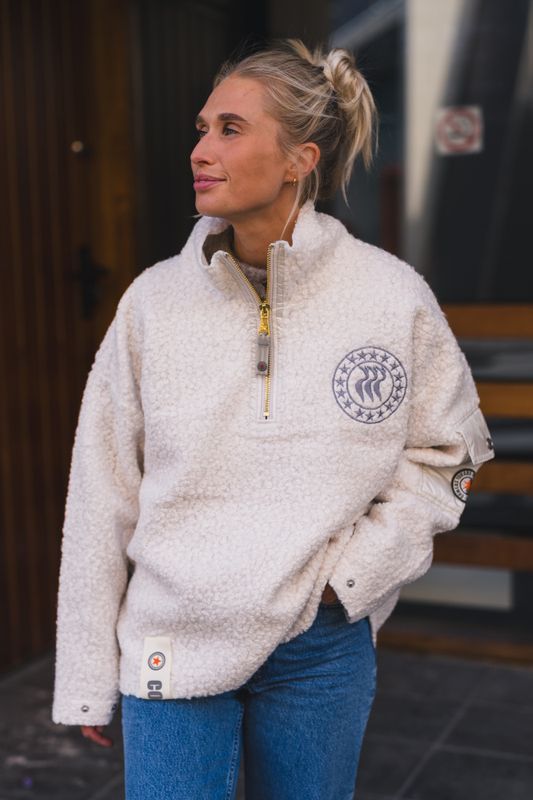Nini Half Zip White 