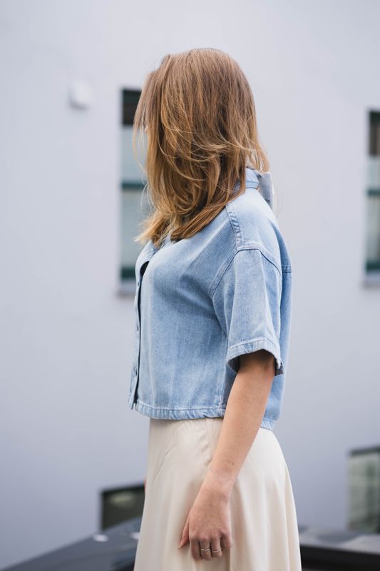 Saphina 2/4 Shirt Light Blue Wash 