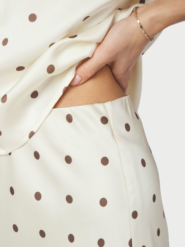 Bovary Dotted Skirt Creme 