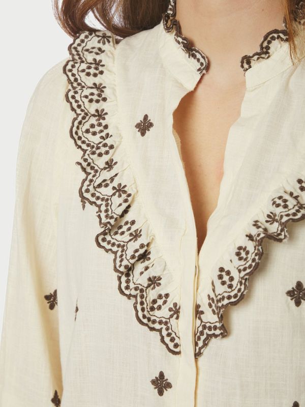 Degas Blouse Light Yellow/Brown 