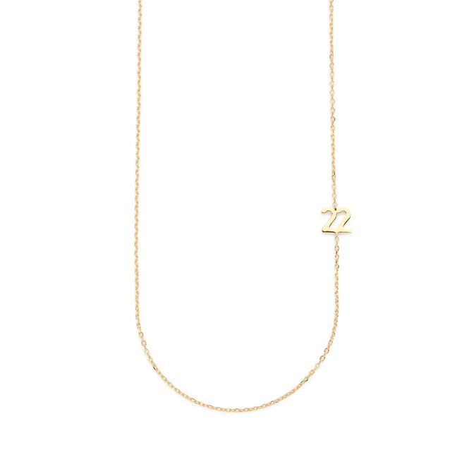 Hovedbilde Big Number Necklace Gold - 40L - 22