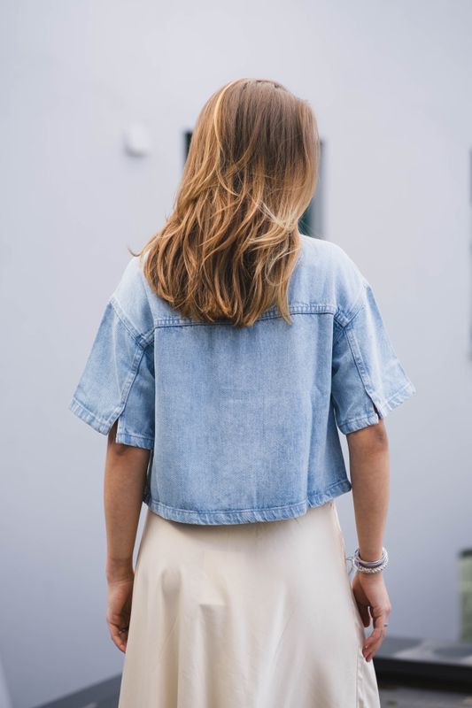 Saphina 2/4 Shirt Light Blue Wash 