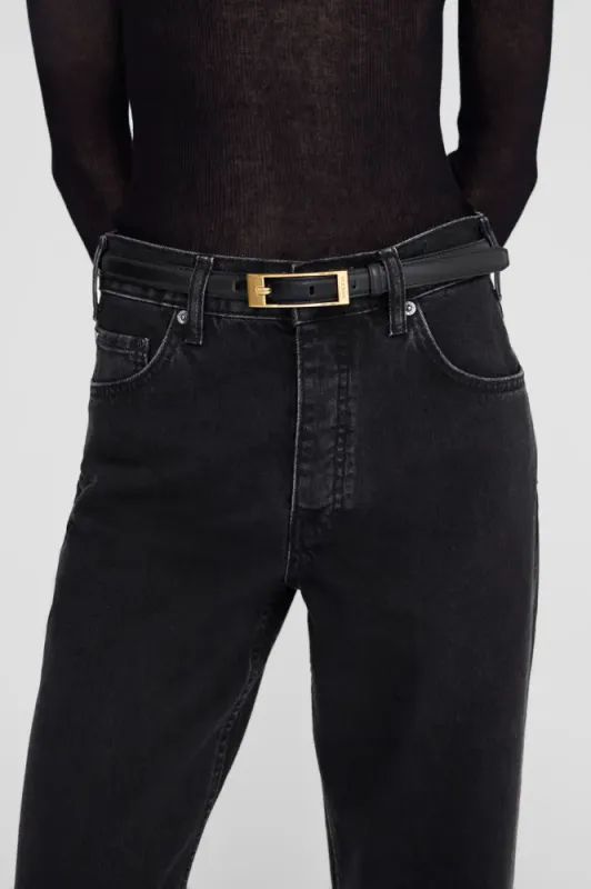Elly Belt Smooth Leather Black 