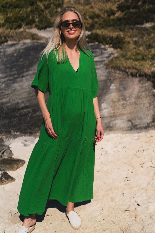 Casablanca Dress Goddess Green 