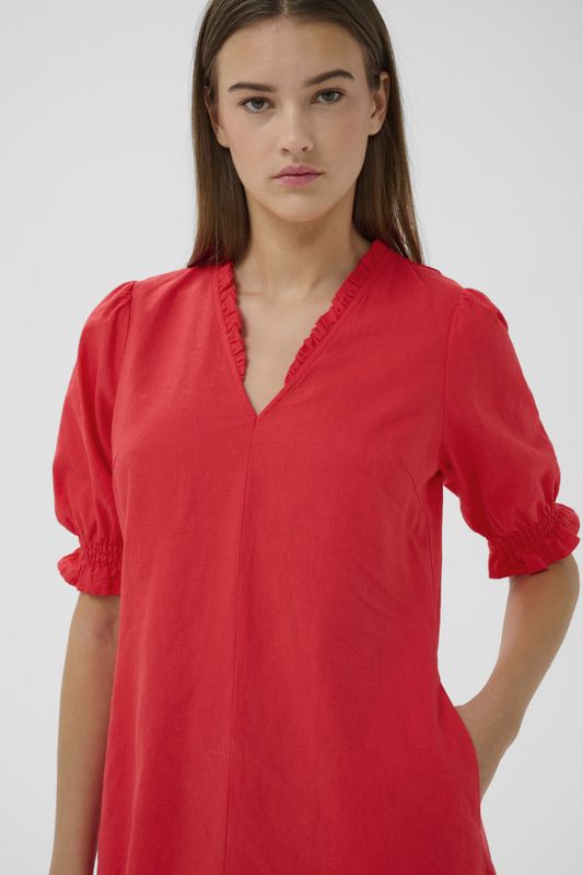 Edith Rigitta Dress Poppy Red
