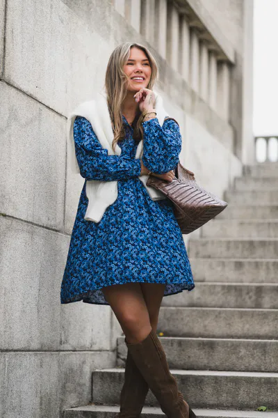 Hovedbilde Astrid Dress Blue Iolite Flower 