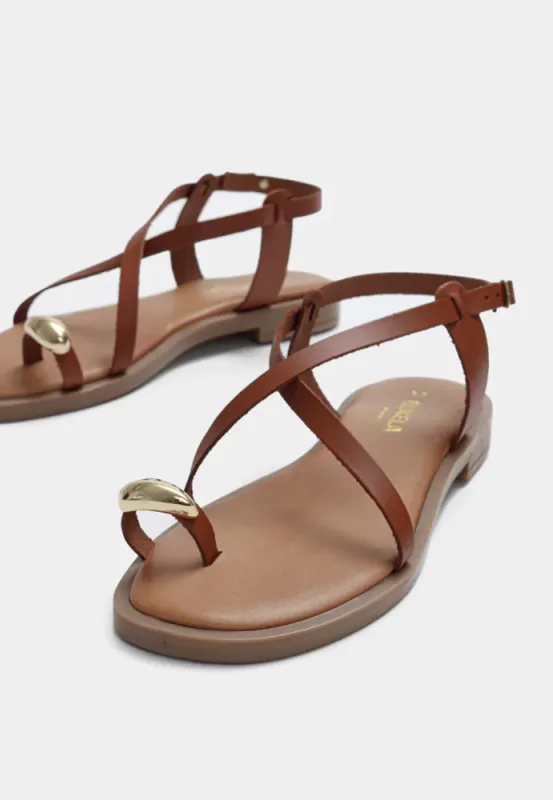 Ella Sandal Cognac 