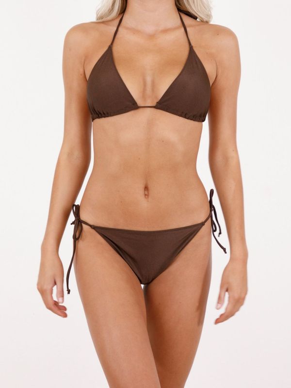 Skin Shell Bikini Top Brown 