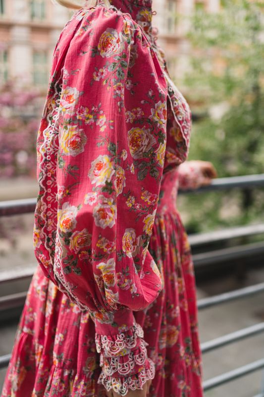 Cotton Slub Mini Dress Bright Field