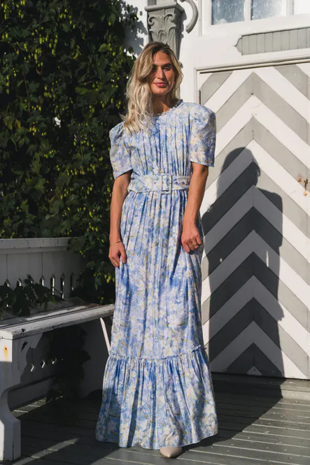 Hovedbilde Sophie Puff Maxi Dress Wisteria Kiss 