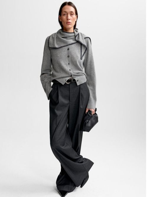 Hovedbilde Diana Wool Cash Cardigan M. Grey Melange 