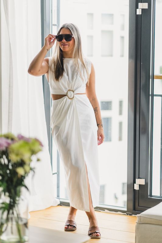 Riviera Dress Offwhite 